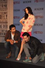 Rannvijay Singh, Kalki Koechlin, Varun Dhawan at the launch the new range of Metro Shoes in Mumbai on 11th Dec 2013